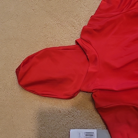 Red costume I'm Invisible Kids bodysuit mask/jumpsuit/gloves socks orig pkg Sz L - Picture 10 of 10